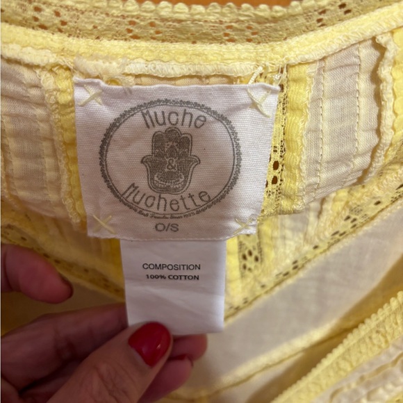 Muche Muchette yellow lace dress one size - Picture 2 of 11
